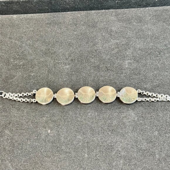 Beautiful Peruvian 950 Oxidized Sterling Silver Bracelet - Picture 6 of 11